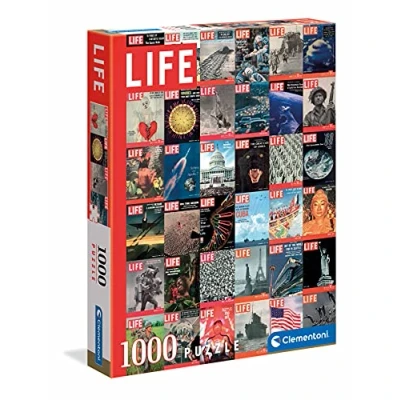 Bild av Clementoni 39636 Puzzle Life Magazine skydd pussel 1 000 bitar vintage vägg, affisch Made in Italy, för vuxna