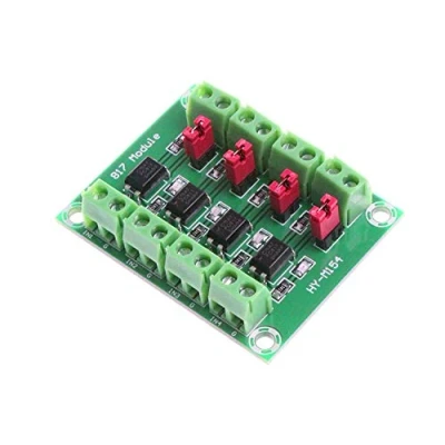 Bild av DollaTek PC817 4 kanals optokopplare isoleringskort spänningsomvandlare adaptermodul 3,6 30 V fotoelektrisk drivrutin isolerad modul