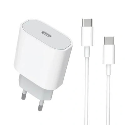 Bild av USB C 20W snabbladdare för iPhone 16/16 Pro/16 Pro Max/15/15 Plus, MFi certifierad laddare och kabel typ till 3,3 fot iPad Pro/Air, USBC, snabbladdning, vägguttag, laddare, strömadapter
