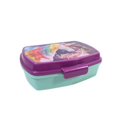 Bild av My sweety pop Lunchlåda, snackslåda, småbarn, dagis, skola, semester, måltid, 17 cm, presentidé, lila, blå