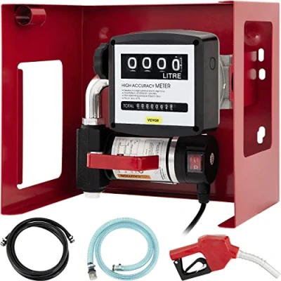 Bild av VEVOR 230 V automatisk dieselpump, elektrisk bränslepump 40 L/min, oljepump 2 800 varv/min, självsugande bränslepumpar med flödesmätare, kraftfull motor