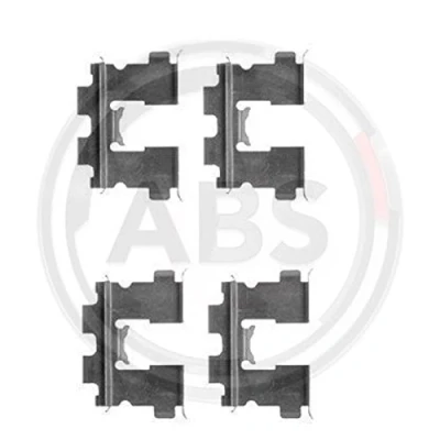 Bild av A.B.S. 1163Q Kit d&#039;accessoires, plaquette de frein à disque SUZUKI: Vitara I SUV Cabriolet,