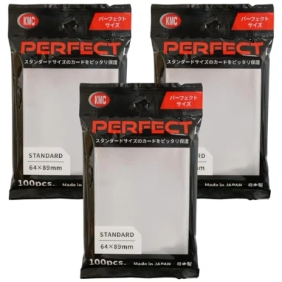 Bild av KMC 100 pochettes Card Barrier Perfect Size Soft Sleeves, 3 Packs/Total 300 [Komainu Dou Original Package