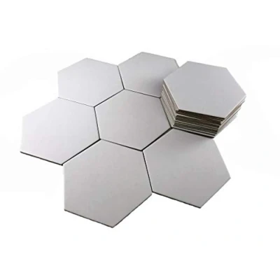 Bild av APOSTROPHE Spel Hexagon brädspelsplattor 20 st stora spelbräddelar tomma spelbrädchits, samma storlek som settlers of Catan skapa dina egna anpassade plattor