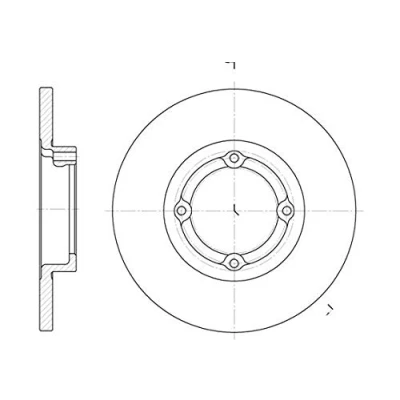 Bild av REMSA 6606.00 Disque de frein Essieu avant 236, 236 12,5 4 plein VOLVO: V70 2, S80 I, CHEVROLET: Matiz, Spark, DAEWOO: Matiz I 3/5 portes