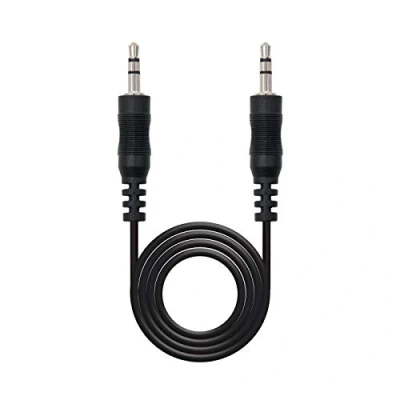 Bild av Nanocable 10.24.0101 Stereo ljudkabel, JACK 3,5/M 3,5/M, hane, svart, 1,5 mts