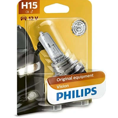 Bild av PHILIPS 12580B1 Ampoule, projecteur longue portée H15 12V 55/15W Halogène AUDI: A3 3/5 portes, Sportback, A5 B8 Coupe, VOLKSWAGEN: GOLF 7, 6