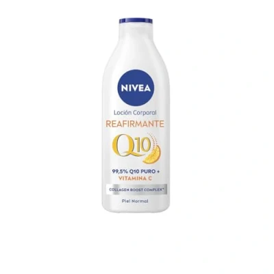 Bild av NIVEA Q10 Uppstramande kroppslotion (1 x 400 ml), fuktighetskräm för normal hud, kroppsuppstramande kräm med Collagen Boost Complex och 99,5% ren