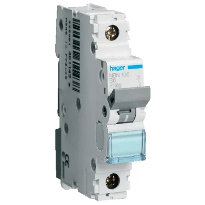 Bild av Hager MBN116 automatisk säkringsledning, B16 A, 415V, 1NA