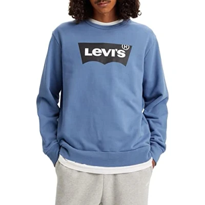 Bild av Levi&#039;s Graphic Crew Sweatshirt för män, Solnedgång blå, S