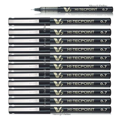 Bild av Pilot BX V7 B Hi Tecpoint kulspetspenna, 0,7 mm spets svart, låda med 12