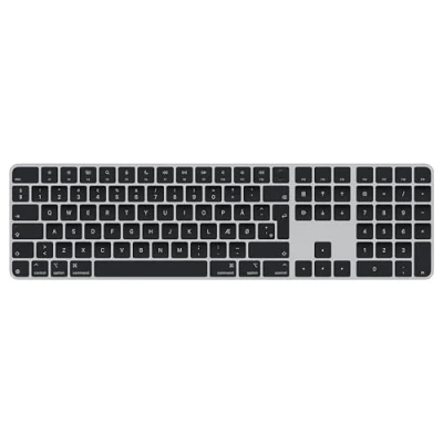 Bild av Apple Magic Keyboard with Touch ID and Numeric Keypad Tangentbord USB C trådlös Bluetooth QWERTY dansk svarta tangenter