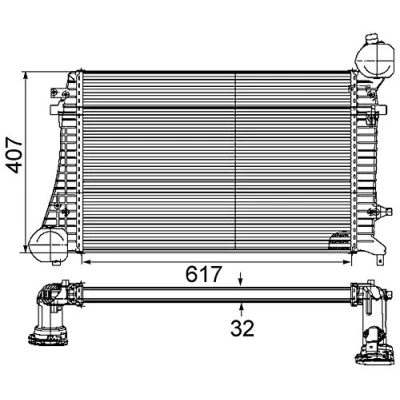 Bild av MAHLE ORIGINAL CI 164 000P Intercooler