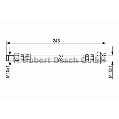 Bild av Bromsslang Bosch 1 987 476 876