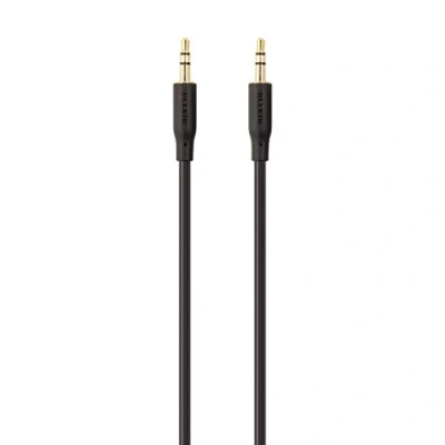 Bild av Belkin F3Y117bt2M Ljudanslutningskabel [1 x kontaktkontakt 3,5 mm 1 mm], svart, 2 m