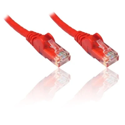 Bild av PremiumCord nätverkskabel, Ethernet, LAN &amp; Patch kabel CAT5e, UTP, snabb flexibel och robust RJ45 1 Gbit/S, AWG 26/7, kopparkabel 100% Cu, röd, 0, 5 m