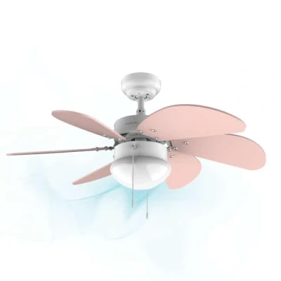 Bild av Cecotec Takfläkt EnergySilence 3600 Vision Nude, 50 W, diameter 91 x 37 cm, lampa, 3 hastigheter, 6 vändbara blad, sommar /vinterfunktion, dragkedja, vit/hudfärger
