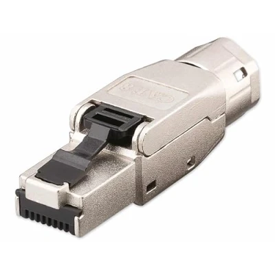 Bild av Goobay 61130, RJ 45, Metallisk, Hankoppling, Rak, Zink, Cat8.1