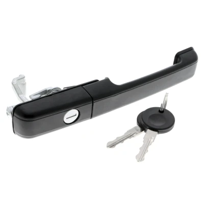 Bild av VAICO V10 6164 Poignée de Porte avant droite avec clé, cylindre fermeture noir Qualité originale VOLKSWAGEN: Passat B3/B4 Berline