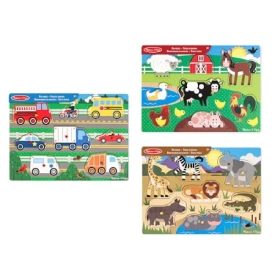 Bild av Melissa &amp; Doug Trä Knoppussel Set