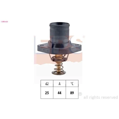 Bild av EPS 1.880.423 Thermostat d&#039;eau 89 Made in Italy OE Equivalent avec joint d&#039;étanchéite PEUGEOT: 308 I 3/5 portes, 206 307 portes