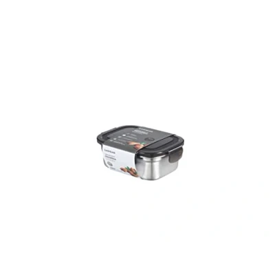 Bild av LocknLock Förvaringsburk i rostfritt stål med lock, 500 ml 155 x 120 58 mm, BPA fri, diskmaskinssäker, fryssäker upp till 20 C, förvaringslåda lock