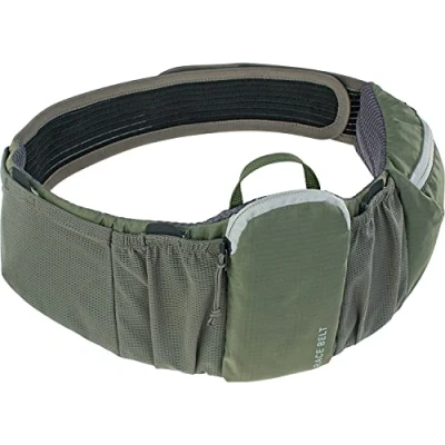 Bild av EVOC RACE BELT höftväska för tillbehör och verktyg (AIR PAD SYSTEM optimal ventilation, sofistikerad fickhantering, med flexibelt AIROFLEX höftbälte), mörkgrön