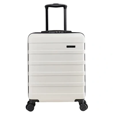 Bild av Cabin Max Anode 55x40x20 cm Handbagage, resväska lätt, hårt skal, 4 hjul, kombinationslås, Vitt, 55 x 40 20 cm, 40l