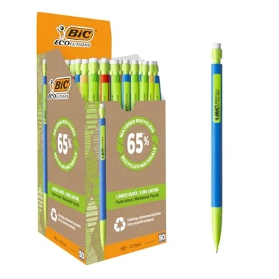 Bild av BIC Nordic AB Matic ECOlutions 0,7 mm HB Stiftpennor Blandade Färger, 50 pack i Låda