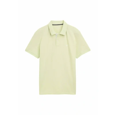 Bild av TOM Tailor Basic WITH Contrast Piké, Storlek: Small, Lime cream green