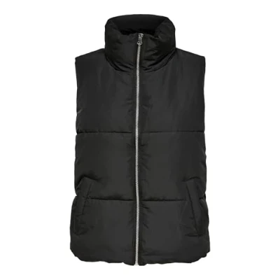 Bild av JDY Jdynewerica kort midjerock OTW Noos väst, Svart/detalj: SILVER ZIPPER, M