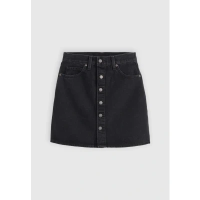 Bild av Levi&#039;s Retro Button Front Skirt Jeanskjol, Storlek: 26, Open mind