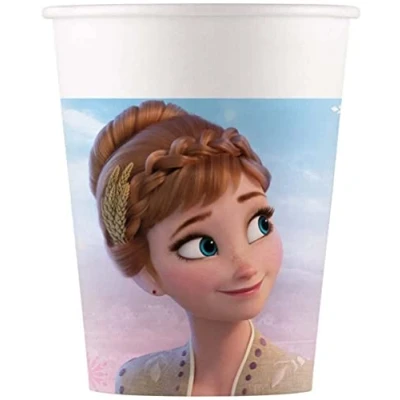Bild av Procos 93839 mugg Frozen 2 Wind Spirit, 200 ml, 8 stycken, FSC® Mix, engångsmuggar, pappersmuggar, födelsedag, temafest