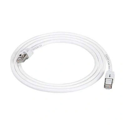 Bild av Amazon Basics RJ45, Cat 7, patch internetkabel, Ethernet, 10 Gbit/s, höghastighetskabel, 600 MHz, dubbelskärmad, 1,5 m, 1 pack, vit