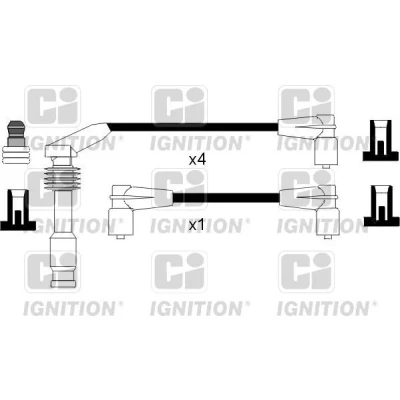 Bild av QUINTON HAZELL XC761 Jeu De Fils d&#039;Allumage OPEL: Corsa B 3/5 portes, Calibra A, Astra F CC