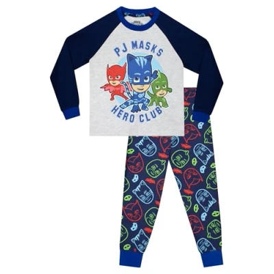 Bild av Pj Masks Pyjamas Catboy Owlette och Gekko Pojkpyjamas Långärmade set Flerfärgad 134