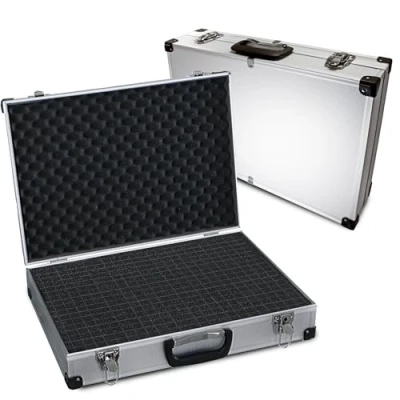 Bild av PeakTech P 7270 Universalväska för mätinstrument, robust väska, verktygsförvaring, kubformade skumplattor, skumfyllning, låsbar, dammskydd, XXL 500 x 350 120 mm