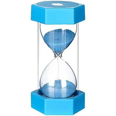 Bild av Timglas sandtimer,sandglas timglas,timer,för barn tandborstning tänder, skola, daghem, kontor, tidsinställda aktiviteter,heminredning jul födelsedagspresent (1 minuter, Blå)