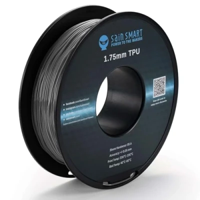 Bild av SainSmart TPU 3D skrivare, filament, 1,75 mm, 0,8 kg, grå