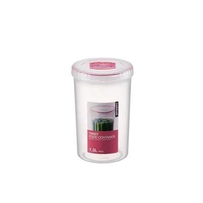 Bild av Lock &amp; rund behållare, 1,3 l, transparent, plast, färglös, l