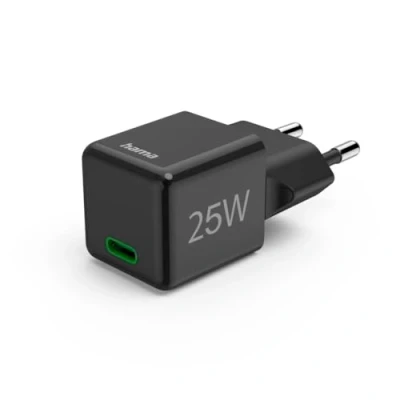 Bild av Hama Snabb laddare, USB C, PD/Qualcomm®, Super Mini 25 W, svart