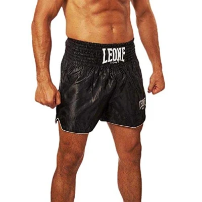 Bild av LEONE 1947, Basic Kick thailändska shorts, Unisex vuxen, Svart, L, AB766