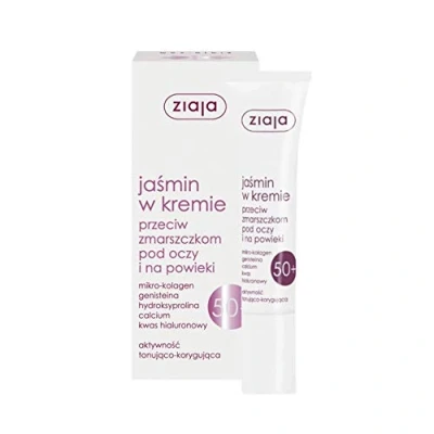 Bild av ZIAJA JASMINE ANTI VINKLE SMOOTHING ÖGGLAD KREM Mogen HUD 50+ 15 ml
