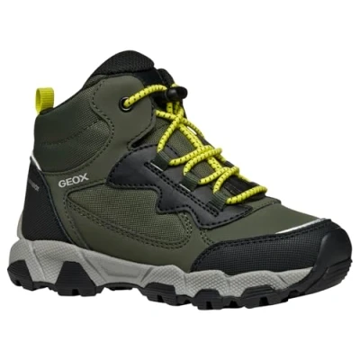 Bild av Geox J Magnetisk pojke B ABX sneakers, militär/lime, 36 EU, Militär lime, EU