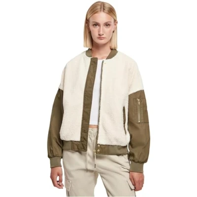Bild av Urban Classics Mixed Bomberjacka, Storlek: 5XL, Whitesand darkolive