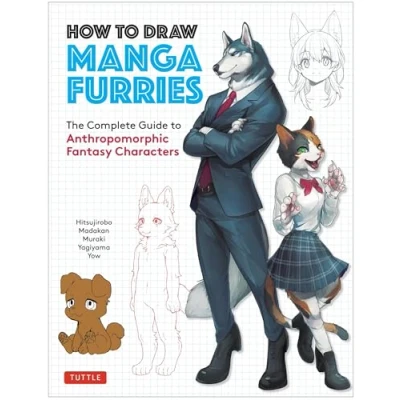 Bild av How to Draw Manga Furries: The Complete Guide Anthropomorphic Fantasy Characters (750 illustrations)