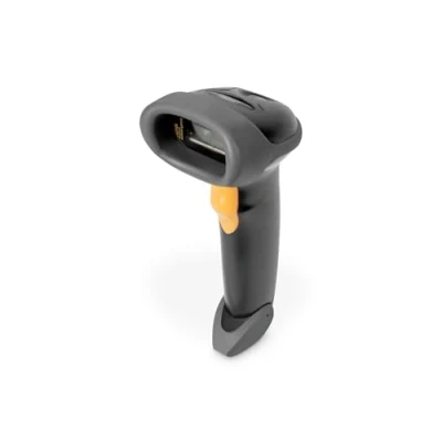 Bild av DIGITUS DA 81001 1D streckkodsläsare Dubbelriktad handhållen skanner 200 skanningar/s 30 cm skanningsavstånd 2 m kabel USB RJ45 IP54 Streckkoder: EAN, UPC, Kod 39, ... Svart/Grå
