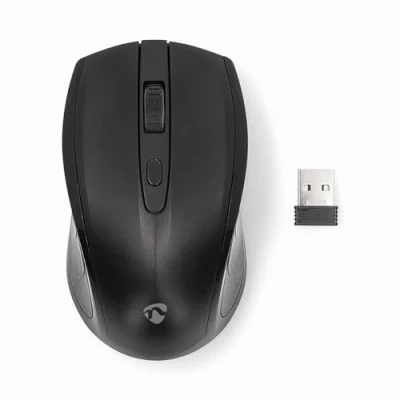 Bild av Nedis Mouse Wireless 800 / 1200 1600 DPI Adjustable 4 knappar Svart