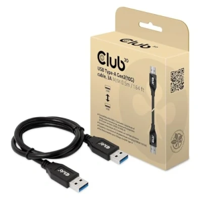 Bild av Club 3D CAC 1409 USB Type A Gen2 kabel (10G) 3 St/St 0,5 m
