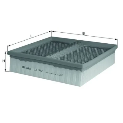 Bild av Luftfilter KNECHT LX 312